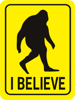 Bigfoot I Believe Rectangle