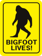 Bigfoot Lives Rectangle