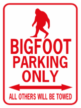 Bigfoot Parking Only Rectangle