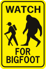 Bigfoot Watch For Bigfoot Rectangle