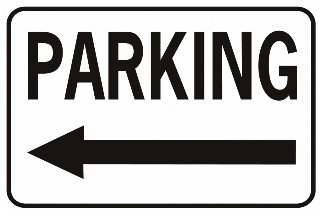 Parking Arrow Left Horizontal - World Famous Sign Co.
