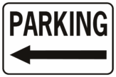 Parking Arrow Left Horizontal