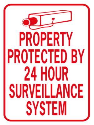 Property Protected By 24 Hour Surveillance System Image