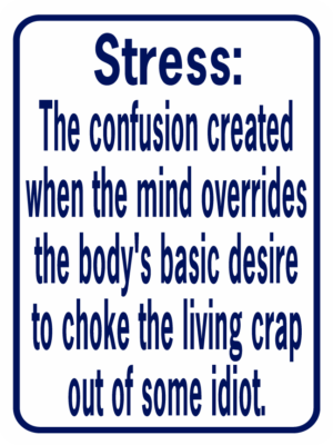 Stress The Confusion Created