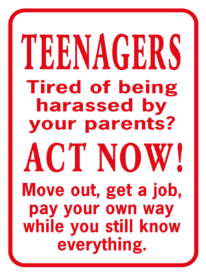 Teenagers Tired Of Being Harassed By Your Parents