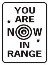 You Are Now In Range Bullet Holes
