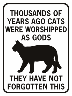 thousands of years ago cats were worshipped rectangle