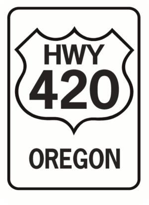 Pot- Highway 420 Oregon Rectangle