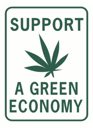 Support a Green economy rectangle