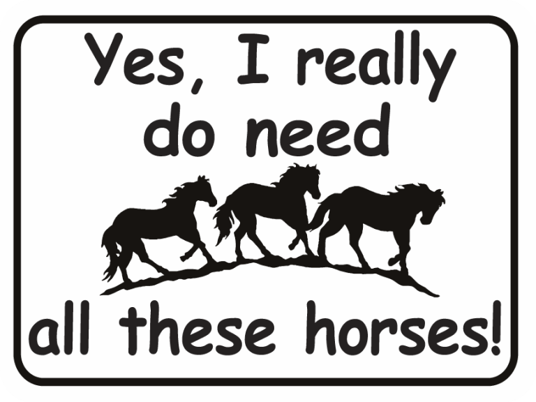 Horse the original SUV SignXing Aluminum Signs