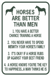 HORSES ARE BETTER THAN MEN