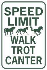 Speed Limit Walk Trot Canter