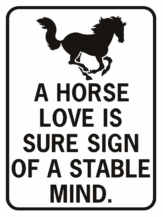 a horse love is a sure sign