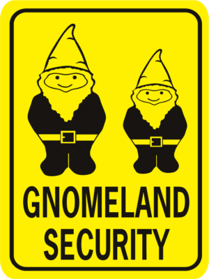 Gnomeland Security 2 gnomes rectangle