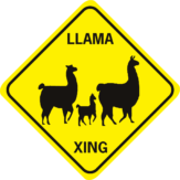 LLAMA XING 3 LLAMAS DIAMOND