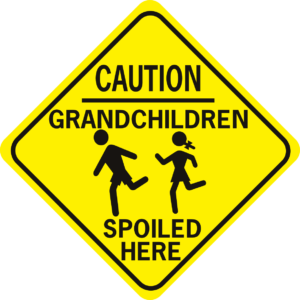 Caution Grandchildren at Play diamond