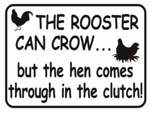 chicken The Rooster Can Crow Hen Clutch