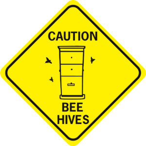 Bee Caution Bee Hives diamond