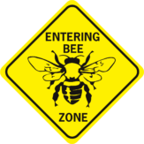 Bee Entering Bee Zone diamond