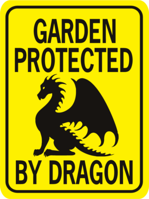 Garden Protected By Dragon rectangle